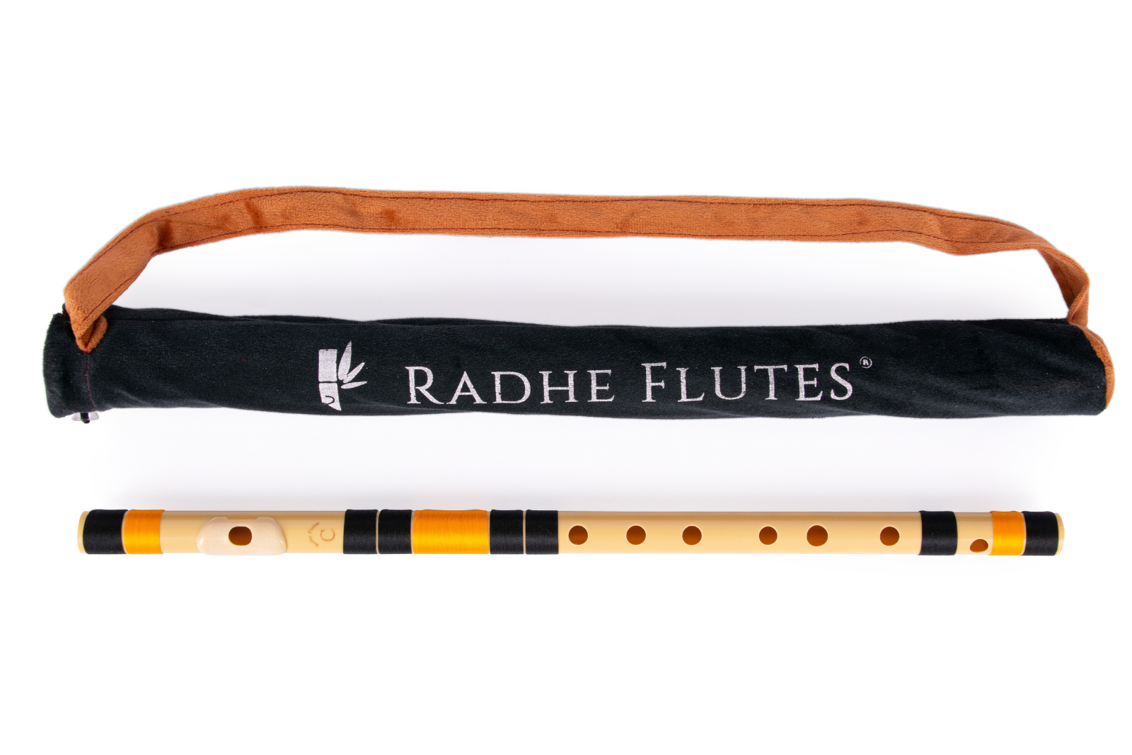 Radhe Flutes PVC Fiber C Natural Bansuri Middle Octave 20.5 inches