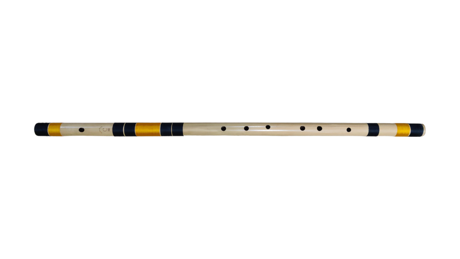 Radhe Flutes Bamboo C Natural Bansuri Base Octave with Hard Cover 36