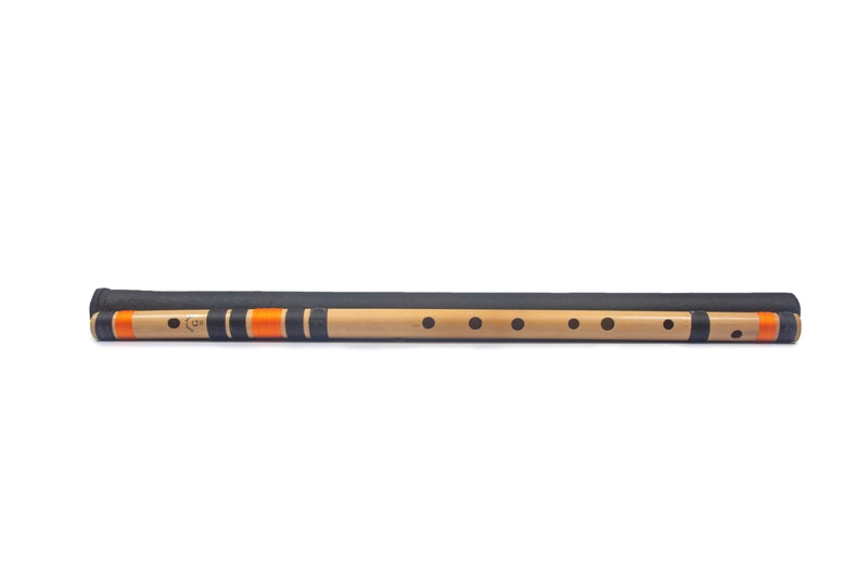 RF Bamboo G Natural Bansuri Base Octave with Hard Cover 25"inches