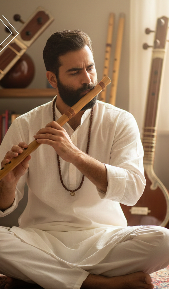 How to Blow a Bansuri Using a Straw