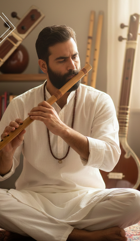 How to Blow a Bansuri Using a Straw