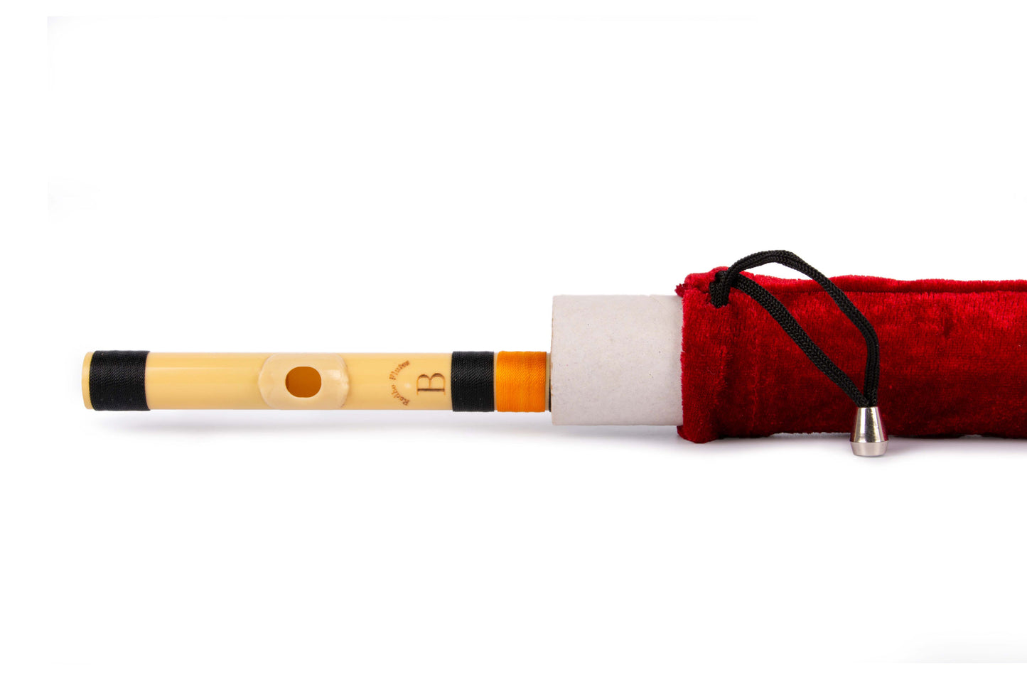 RF PVC Fiber B Natural Bansuri Middle Octave 11"inches