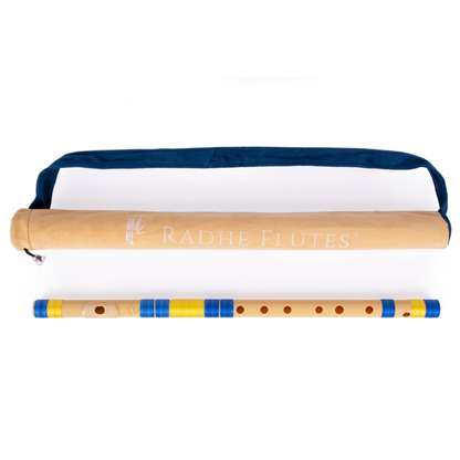 राधे बांसुरी पीवीसी फाइबर सी प्राकृतिक बांसुरी मध्य सप्तक 20.5"इंच | रंग