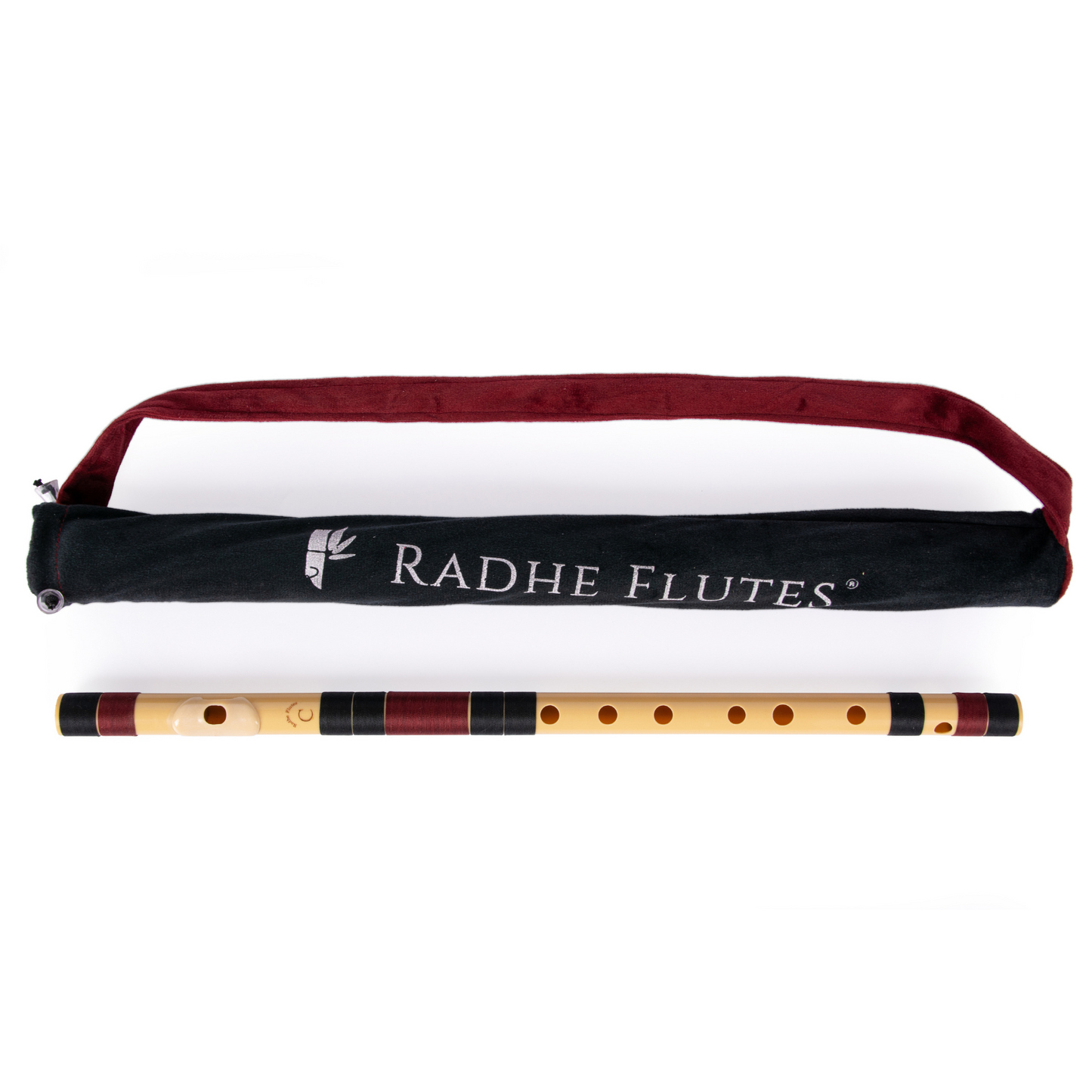 राधे बांसुरी पीवीसी फाइबर सी प्राकृतिक बांसुरी मध्य सप्तक 20.5"इंच | रंग