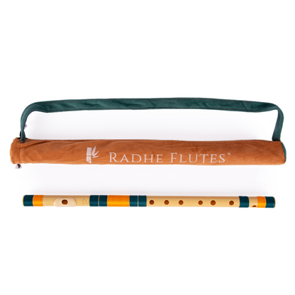 राधे बांसुरी पीवीसी फाइबर सी प्राकृतिक बांसुरी मध्य सप्तक 20.5"इंच | रंग