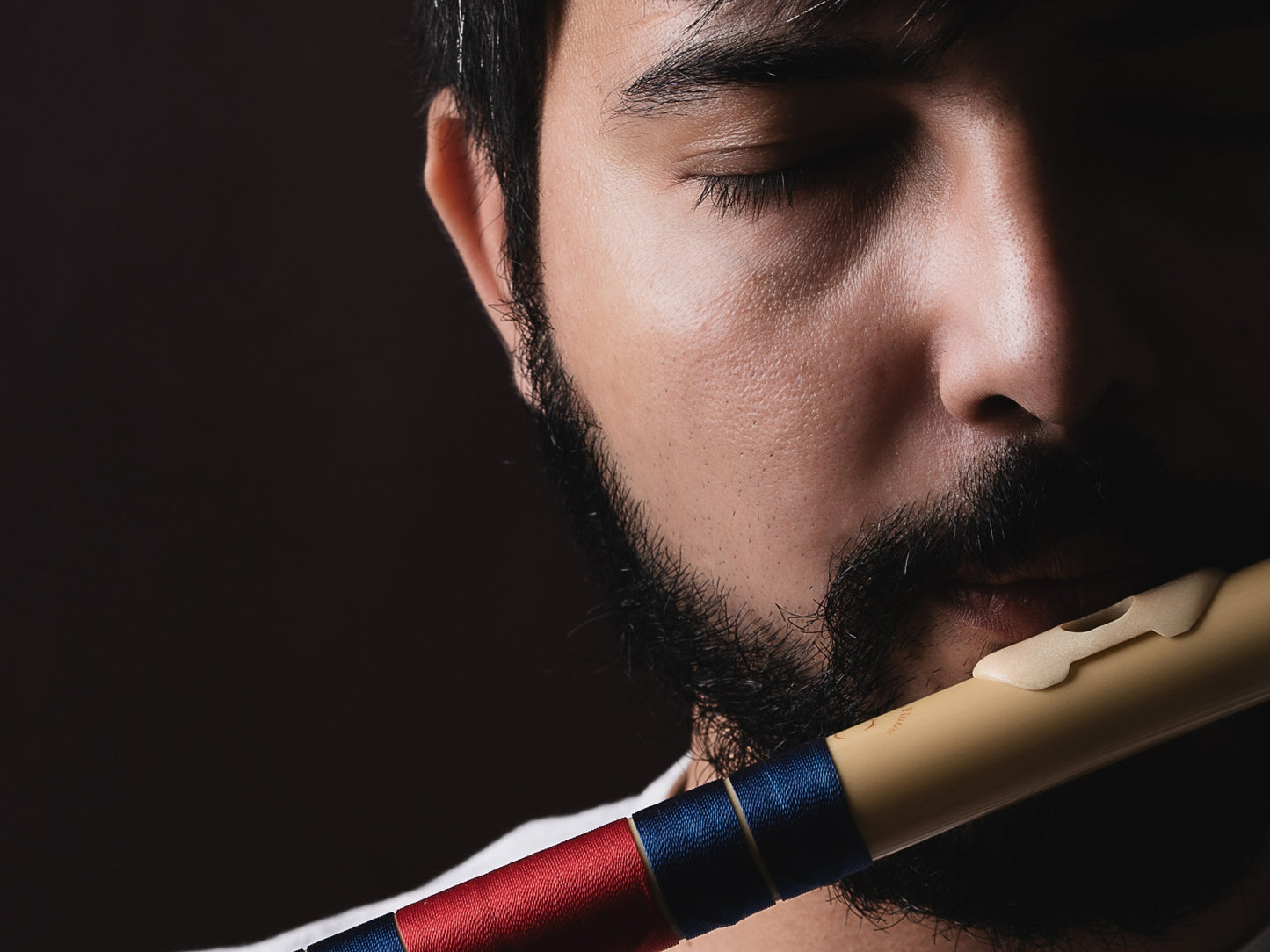 राधे बांसुरी पीवीसी फाइबर सी प्राकृतिक बांसुरी मध्य सप्तक 20.5"इंच | रंग