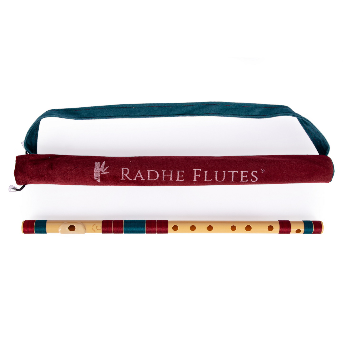 राधे बांसुरी पीवीसी फाइबर सी प्राकृतिक बांसुरी मध्य सप्तक 20.5"इंच | रंग
