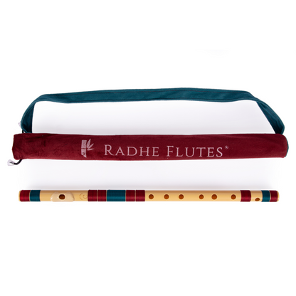 राधे बांसुरी पीवीसी फाइबर सी प्राकृतिक बांसुरी मध्य सप्तक 20.5"इंच | रंग
