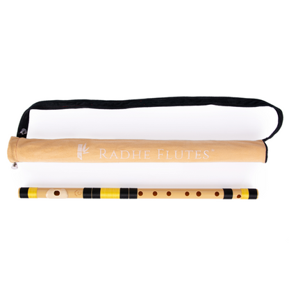 राधे बांसुरी पीवीसी फाइबर सी प्राकृतिक बांसुरी मध्य सप्तक 20.5"इंच | रंग