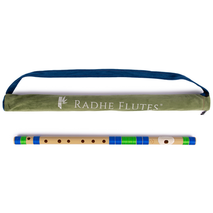 राधे बांसुरी पीवीसी फाइबर सी प्राकृतिक बांसुरी मध्य सप्तक 20.5"इंच | रंग