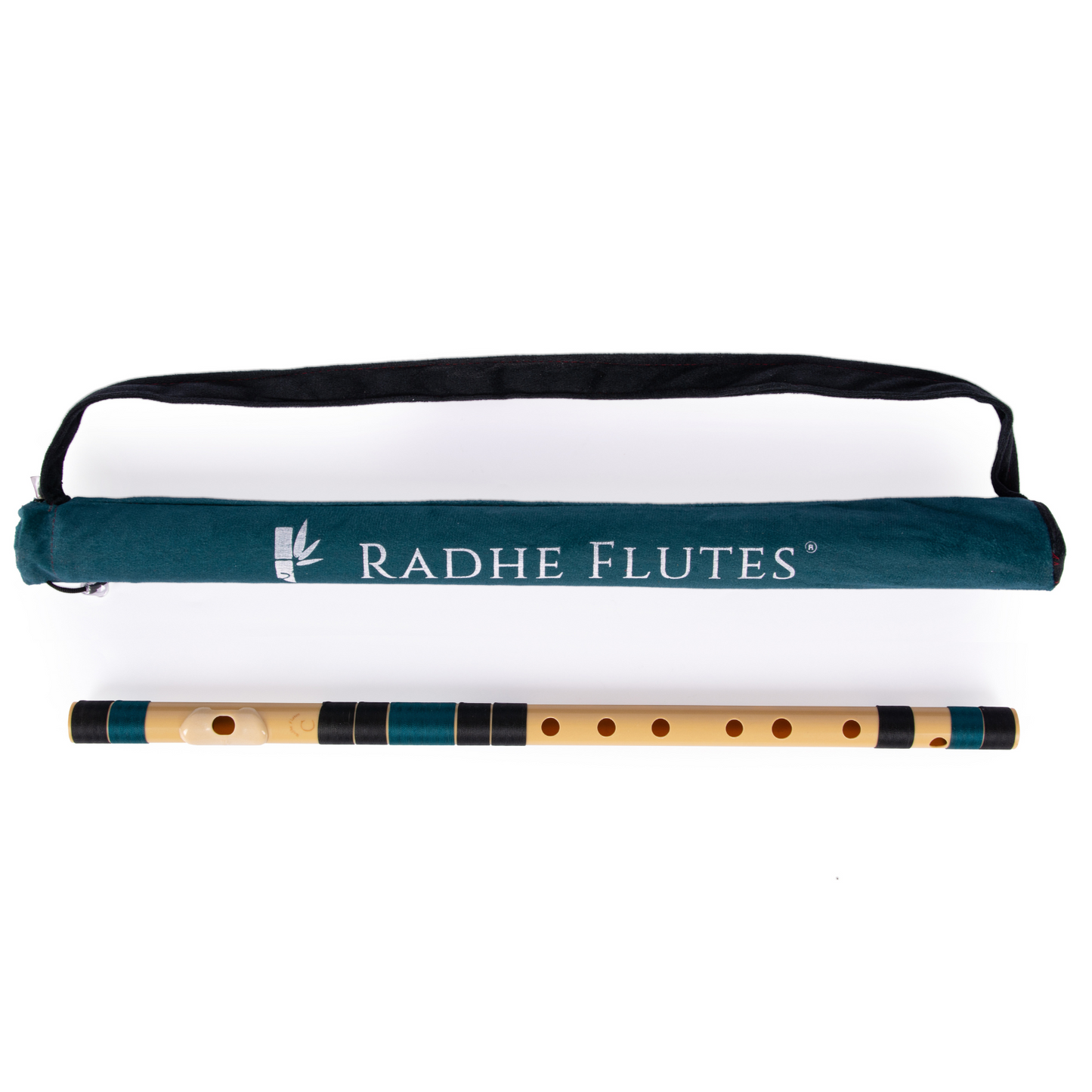 राधे बांसुरी पीवीसी फाइबर सी प्राकृतिक बांसुरी मध्य सप्तक 20.5"इंच | रंग