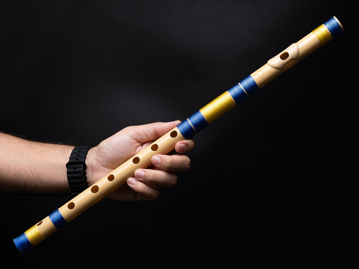 राधे बांसुरी पीवीसी फाइबर सी प्राकृतिक बांसुरी मध्य सप्तक 20.5"इंच | रंग