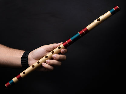 RF PVC Fiber C# Natural Bansuri Middle Octave 18"inches | Colors