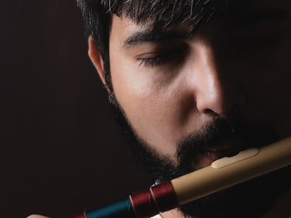 RF PVC Fiber C# Natural Bansuri Middle Octave 18"inches | Colors