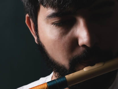 RF PVC Fiber C# Natural Bansuri Middle Octave 18"inches | Colors