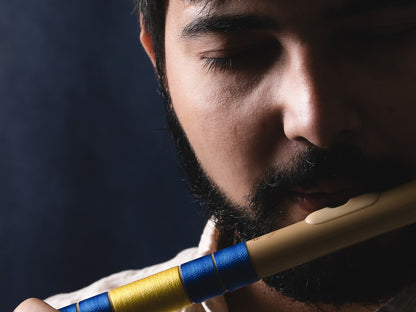 RF PVC Fiber C# Natural Bansuri Middle Octave 18"inches | Colors