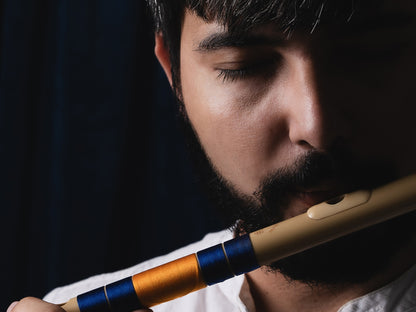 RF PVC Fiber C# Natural Bansuri Middle Octave 18"inches | Colors