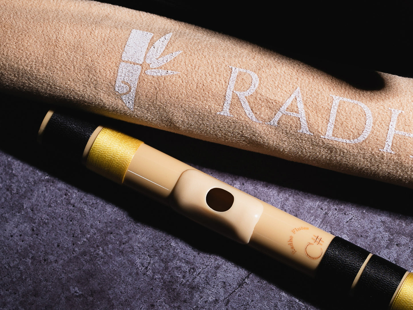 RF PVC Fiber C# Natural Bansuri Middle Octave 18"inches | Colors