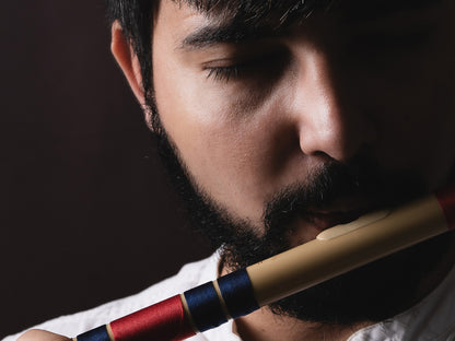 RF PVC Fiber C# Natural Bansuri Middle Octave 18"inches | Colors