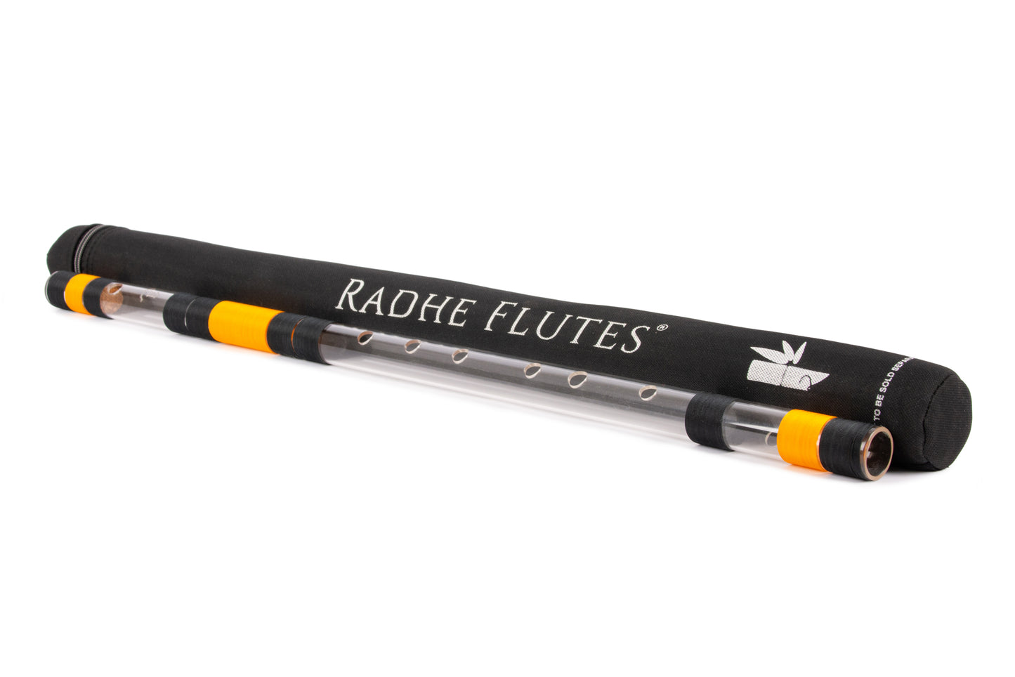 RF Acrylic Fiber E Natural Bansuri Base Octave with Hard Cover 30"inches