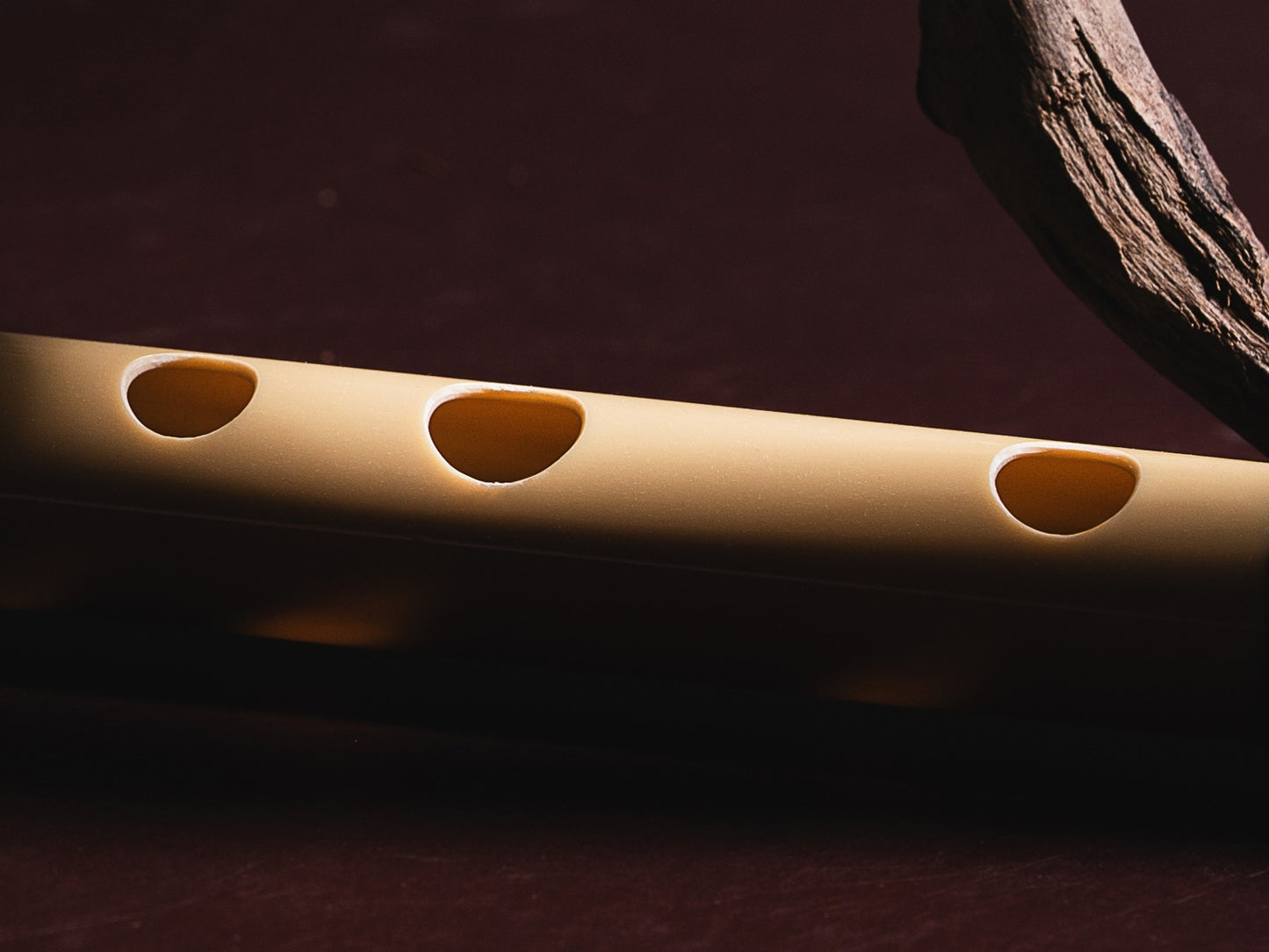 RF PVC Fiber C# Natural Bansuri Middle Octave 18"inches | Colors