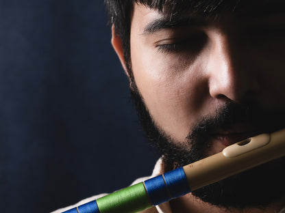 RF PVC Fiber C# Natural Bansuri Middle Octave 18"inches | Colors