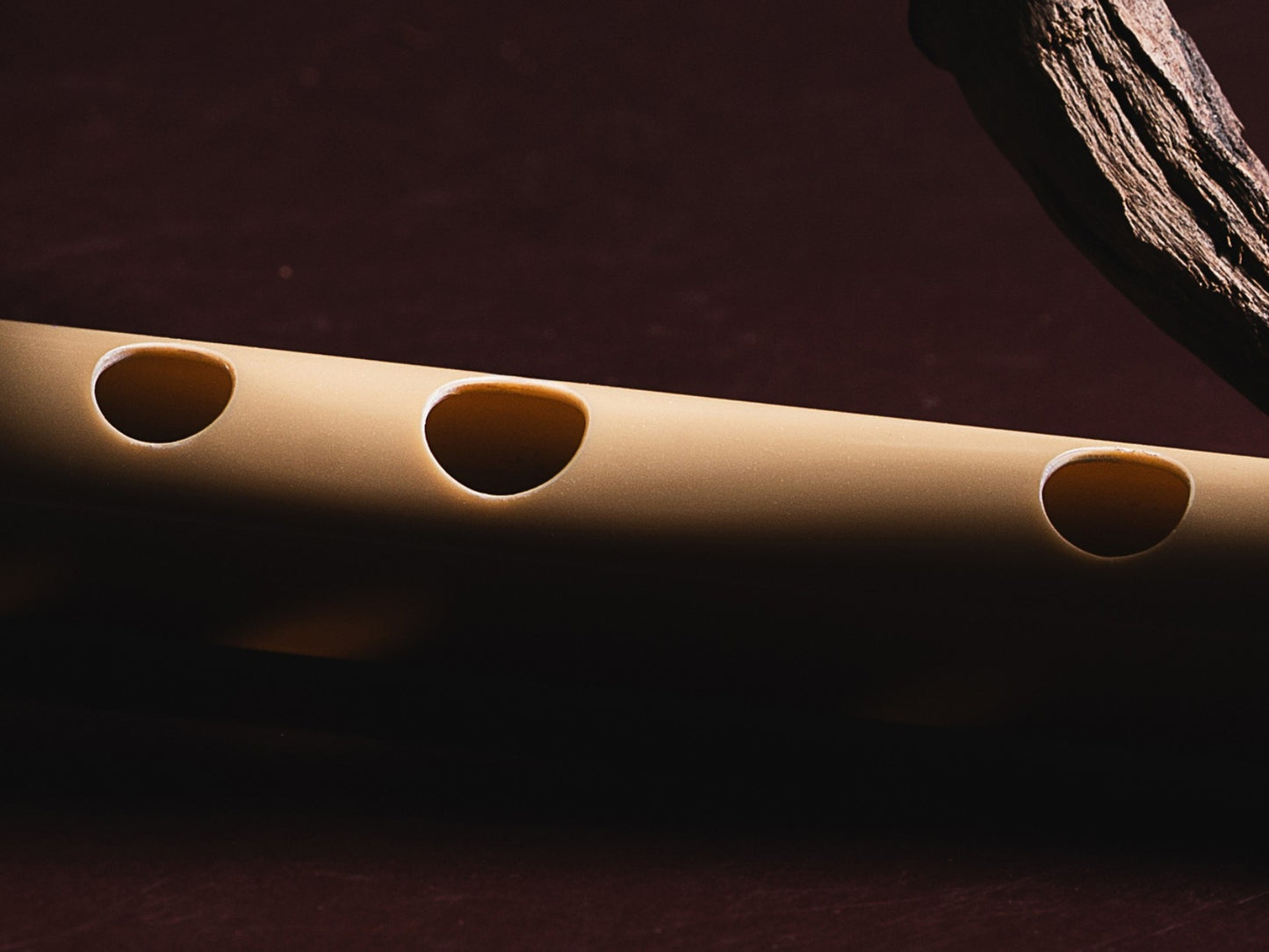 RF PVC Fiber C# Natural Bansuri Middle Octave 18"inches | Colors