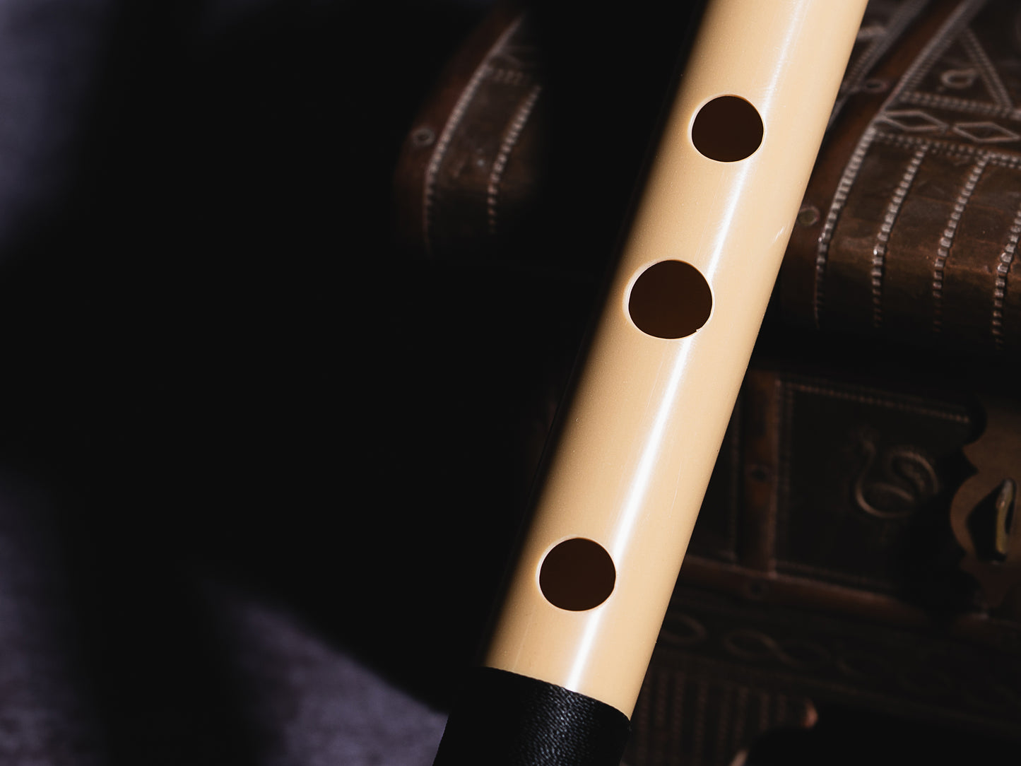 RF PVC Fiber C Natural Bansuri Middle Octave Without Velvet Cover 20.5"inches