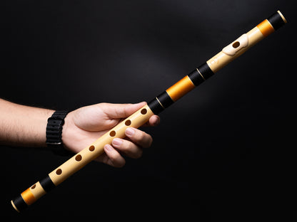 RF PVC Fiber C Natural Bansuri Middle Octave Without Velvet Cover 20.5"inches