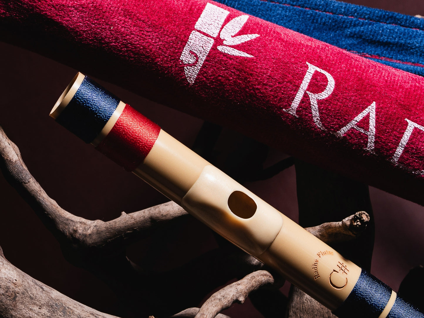 RF PVC Fiber C# Natural Bansuri Middle Octave 18"inches | Colors