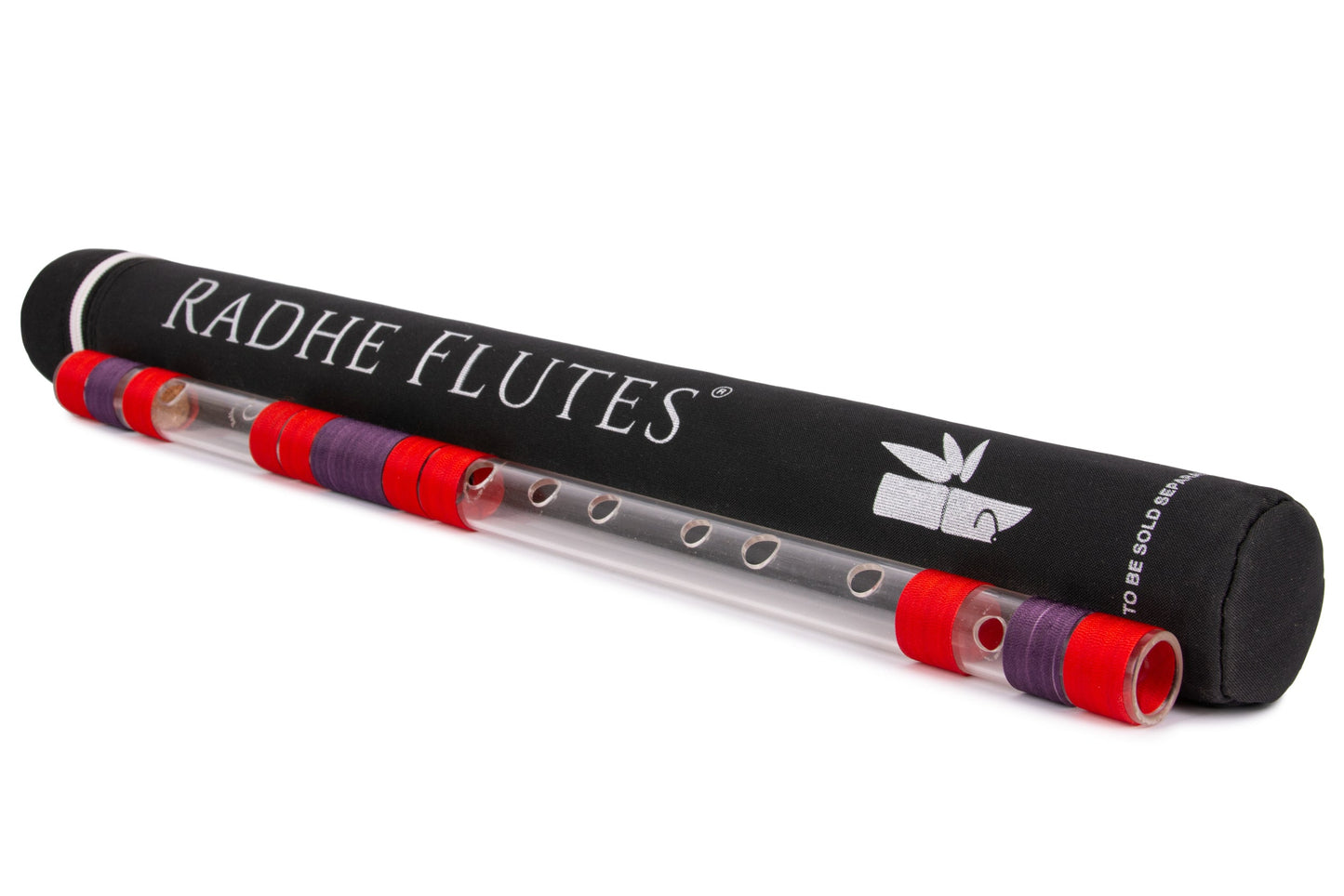 RF Acrylic Fiber C Natural Bansuri Middle Octave with Hard Cover 20"inches
