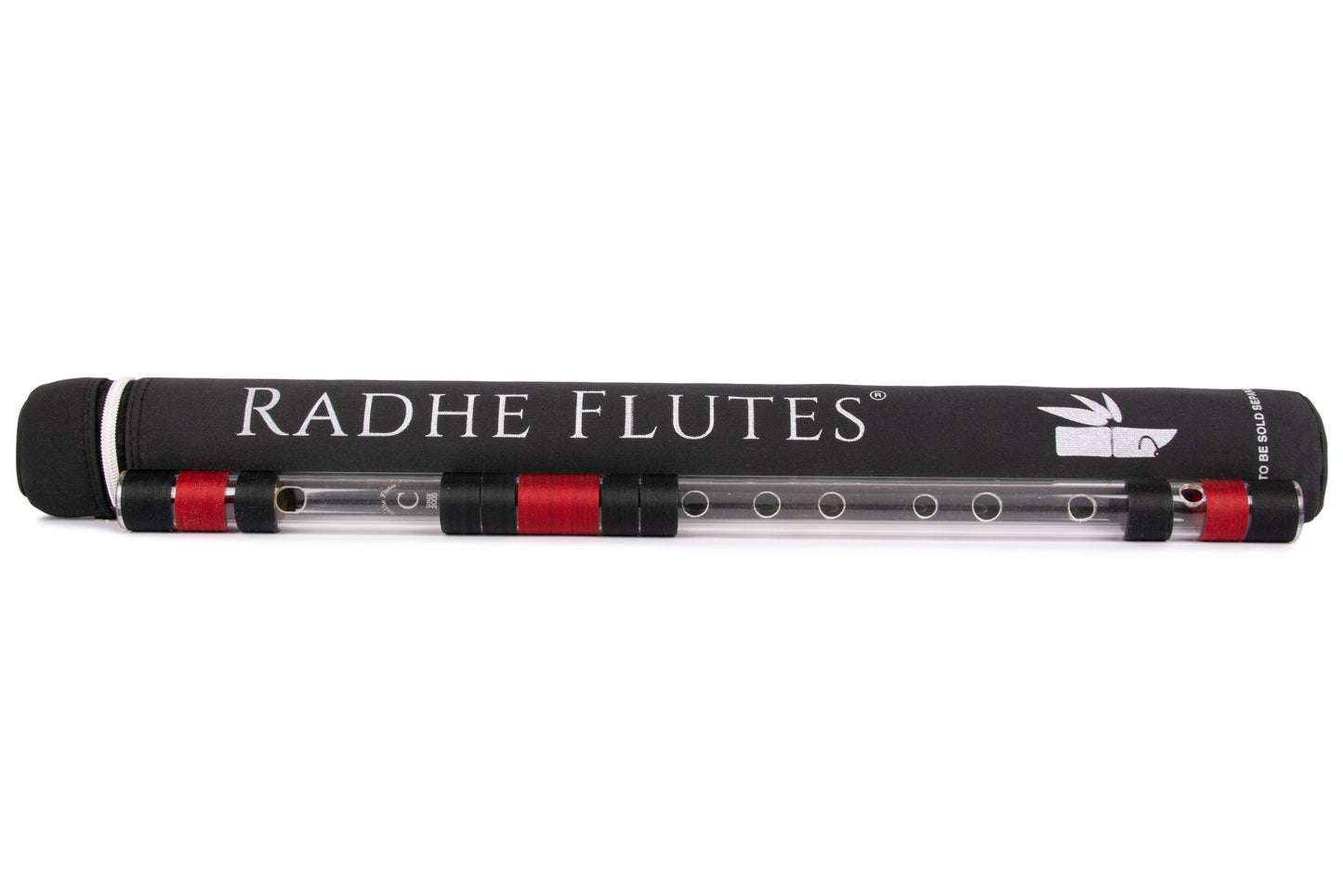 RF Acrylic Fiber C Natural Bansuri Middle Octave with Hard Cover 20"inches