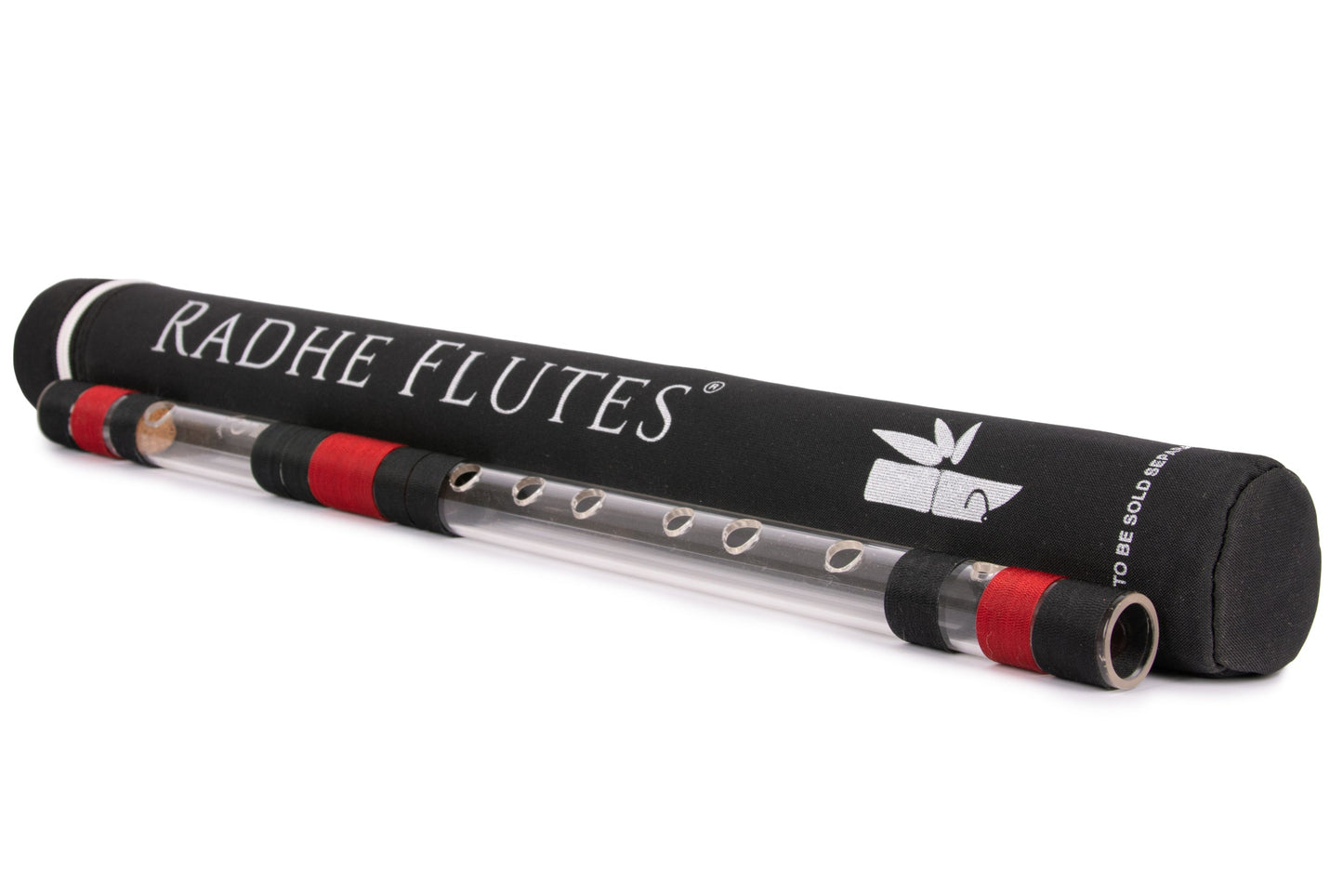 RF Acrylic Fiber C Natural Bansuri Middle Octave with Hard Cover 20"inches