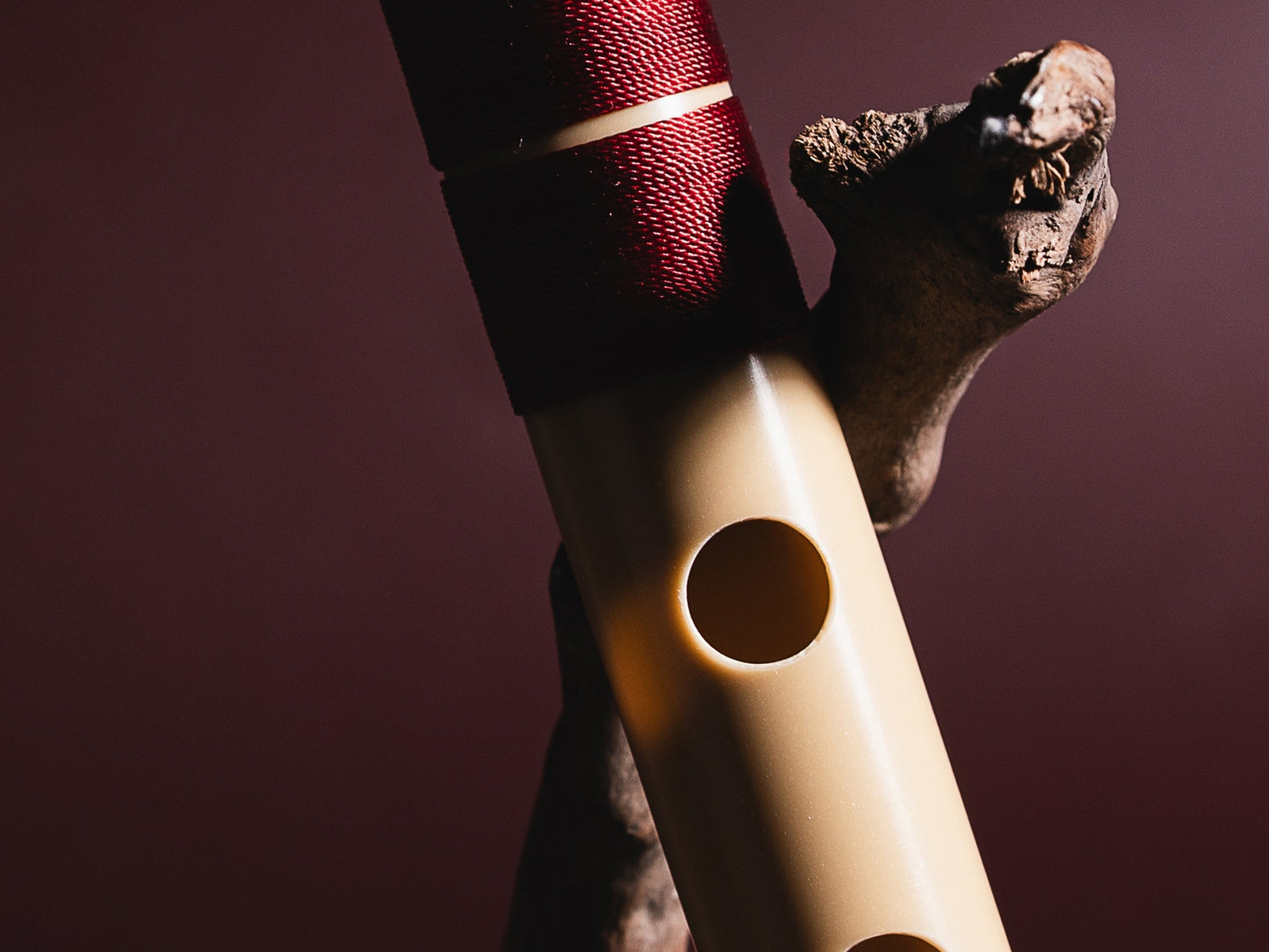 RF PVC Fiber C# Natural Bansuri Middle Octave 18"inches | Colors