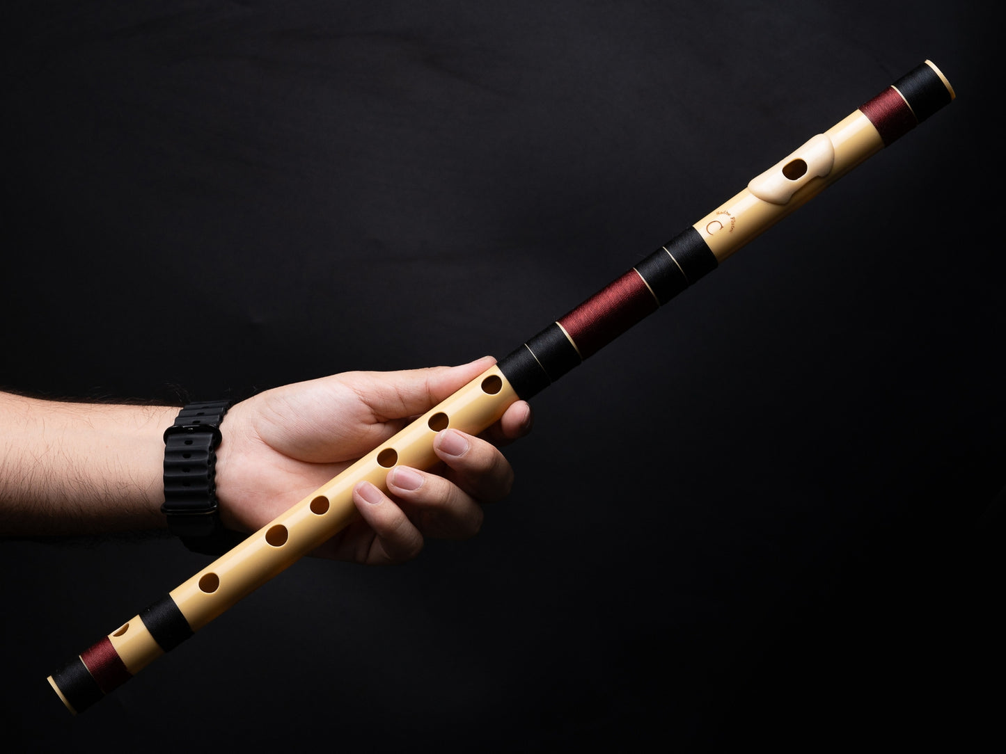 राधे बांसुरी पीवीसी फाइबर सी प्राकृतिक बांसुरी मध्य सप्तक 20.5"इंच | रंग