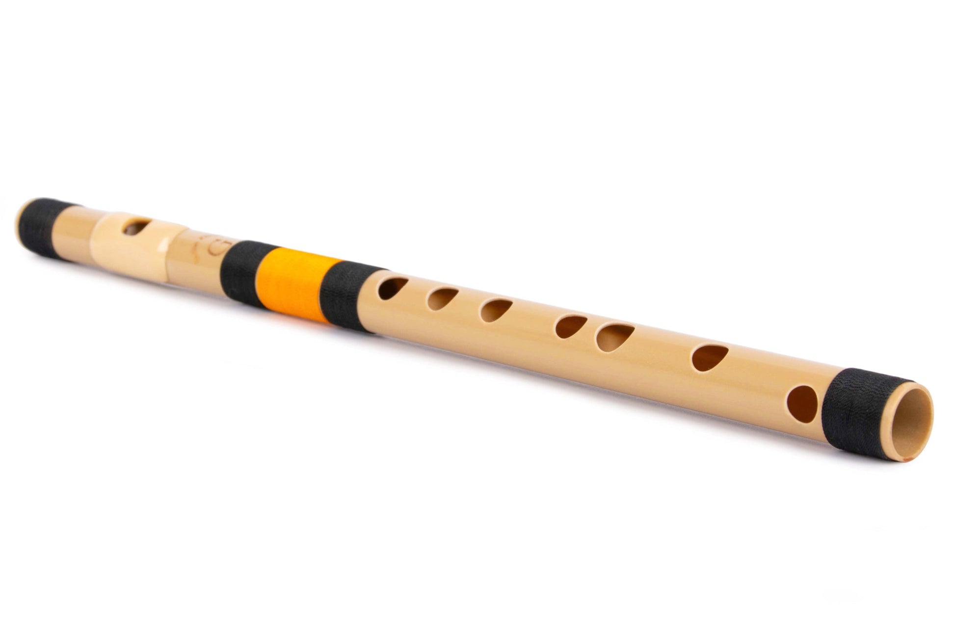 PVC fiber G Natural bansuri 13 inches with lip plate for easy blowing