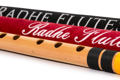 Top view of RF Bamboo B Natural Base Octave Flute 21 in