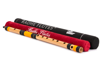 Handcrafted polished finish of B Natural Base Octave Bansuri