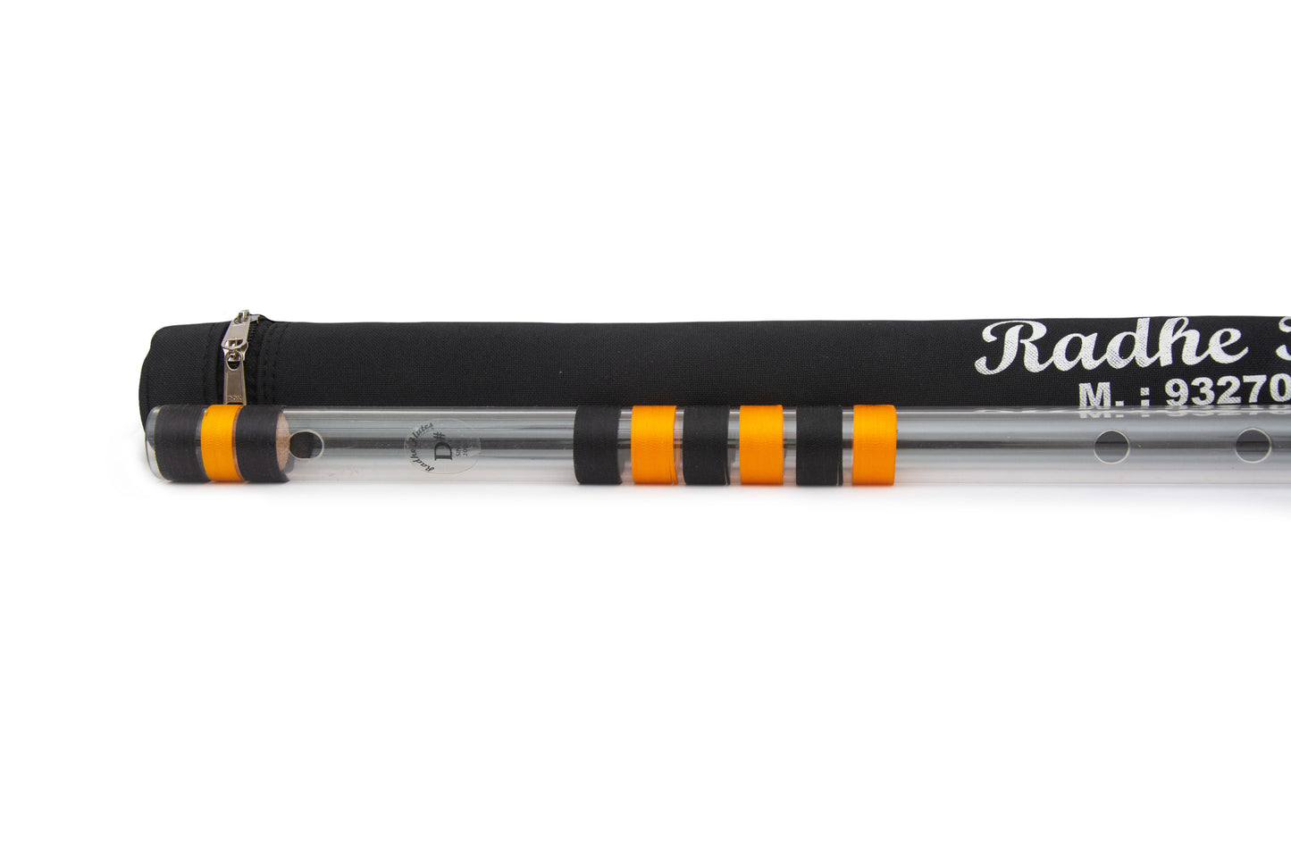 RF Acrylic Fiber D Sharp Bansuri Base Octave with Hard Cover 31"inches