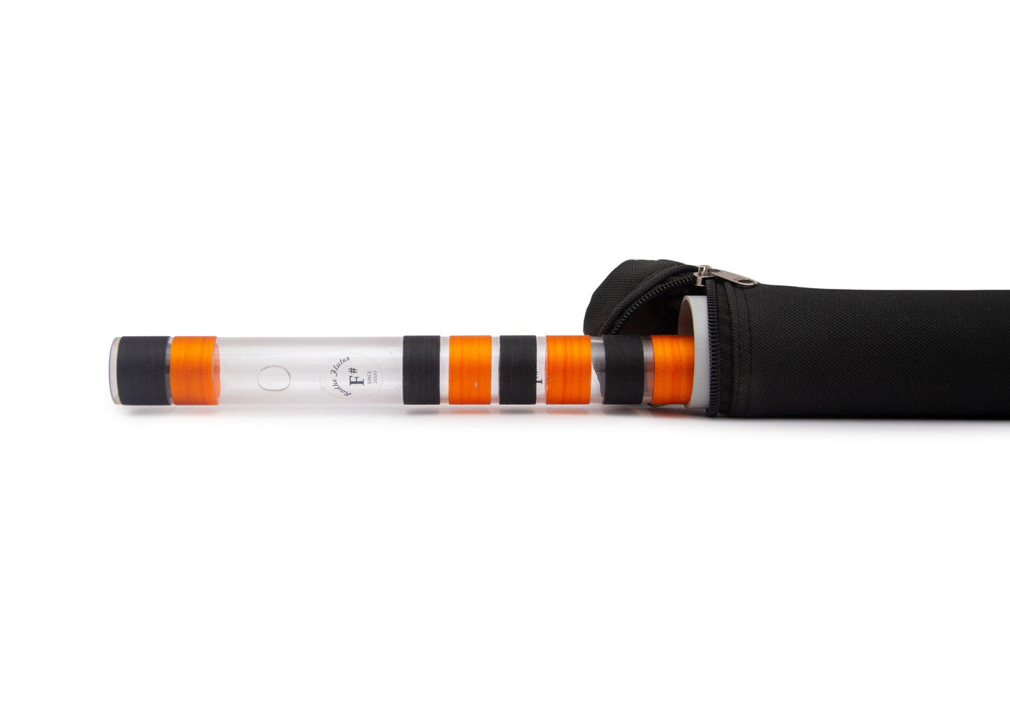 Radhe Flutes Acrylic Fiber F Sharp Bansuri Base Octave with Hard Cover 27"inches