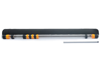 Radhe Flutes Acrylic Fiber A Sharp Bansuri Base Octave with Hard Cover 22"inches