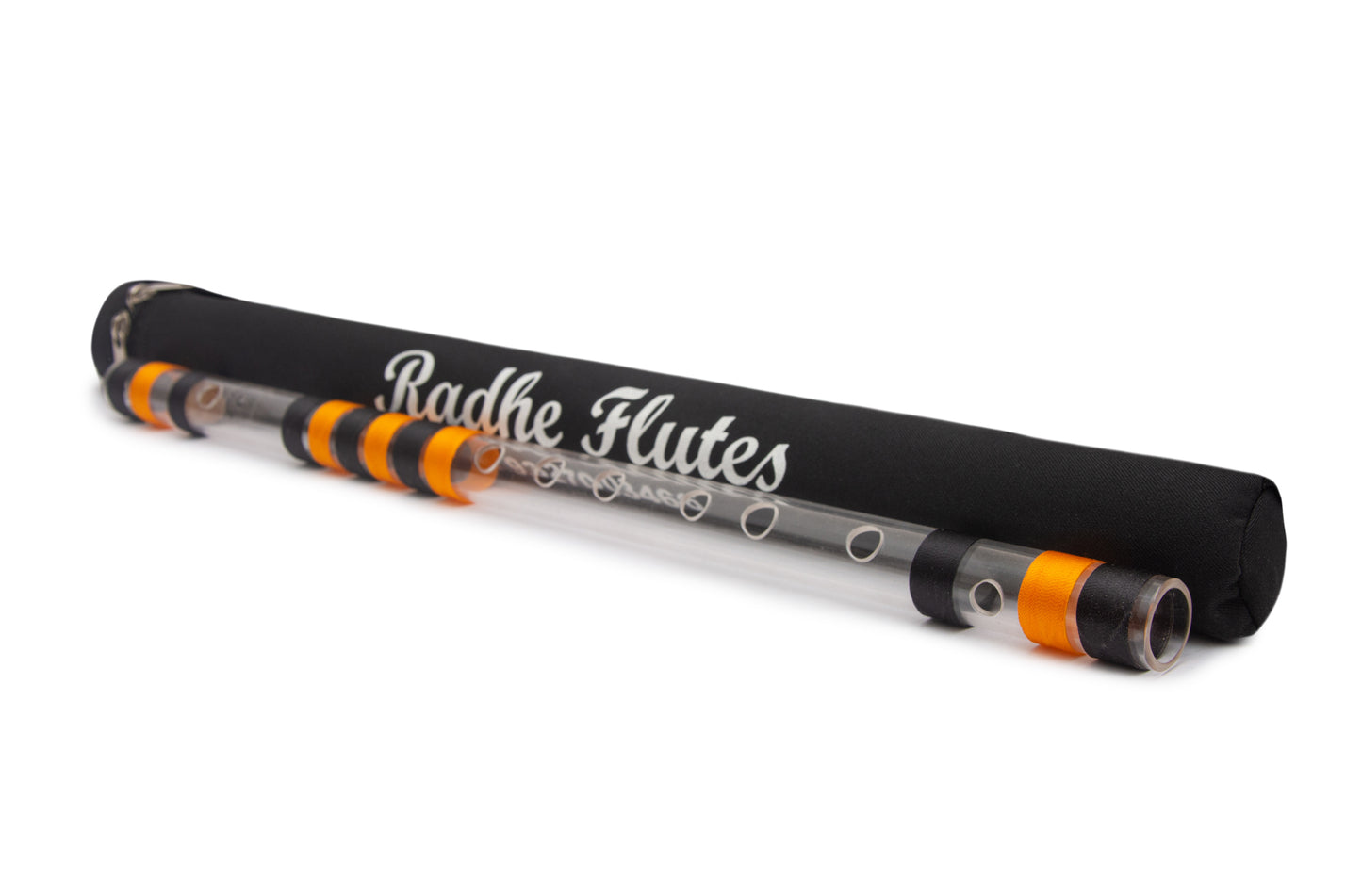 RF Acrylic Fiber C Natural Bansuri Middle Octave with Hard Cover 20"inches