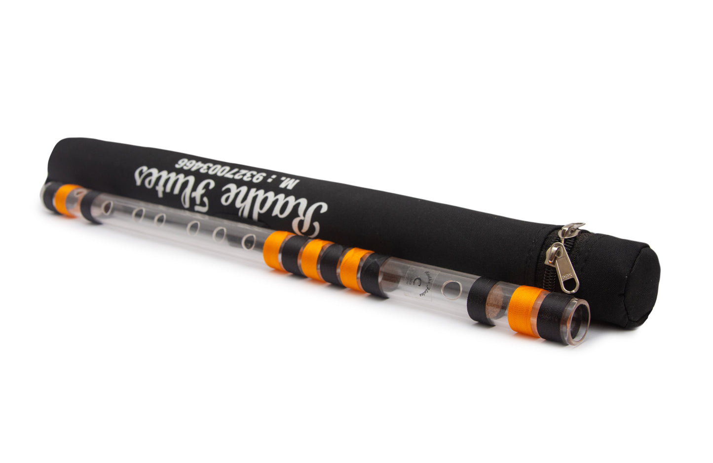 RF Acrylic Fiber C Natural Bansuri Middle Octave with Hard Cover 20"inches