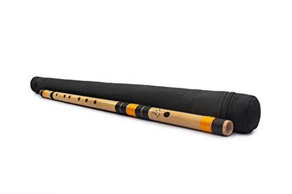 RF Bamboo G Sharp Bansuri Base Octave with Hard Cover 24"inches