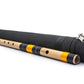 Radhe Flutes Bamboo C Natural Bansuri Middle Octave with Hard Cover 19"inches