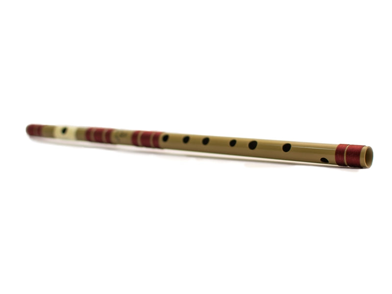 Radhe Flutes PVC Fiber D Natural Bansuri Middle Octave 17"inches