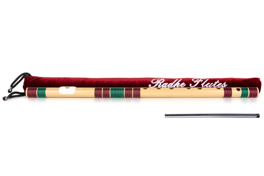 Radhe Flutes PVC Fiber C Natural Bansuri Middle Octave 20.5"inches | Colors