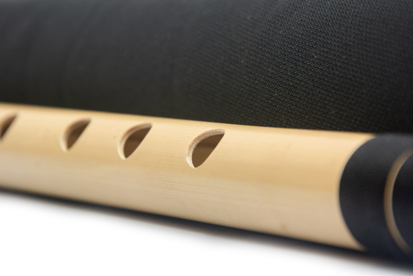 Radhe Flutes Bamboo A Sharp Bansuri Base Octave with Hard Cover 22"inches
