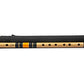 Radhe Flutes Bamboo B Natural Bansuri Base Octave with Hard Cover 21"inches
