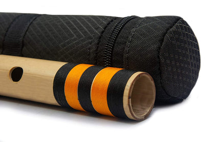 RF Bamboo E Natural Bansuri Base Octave with Hard Cover 30"inches